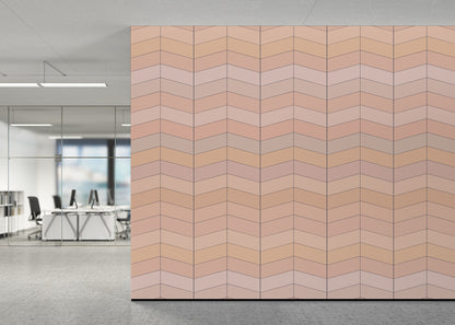Chevron Deco - Peach Sorbet