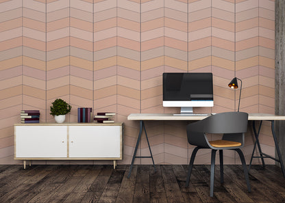 Chevron Deco - Peach Sorbet