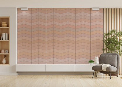 Chevron Deco - Peach Sorbet
