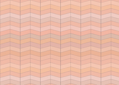 Chevron Deco - Peach Sorbet