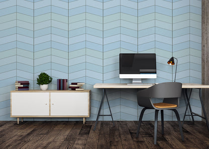 Chevron Deco - Blue Bell