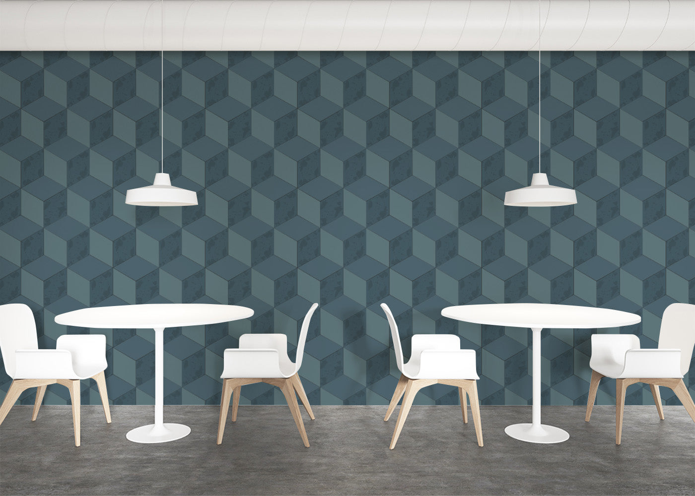 Roman Cubic - Dark Blue