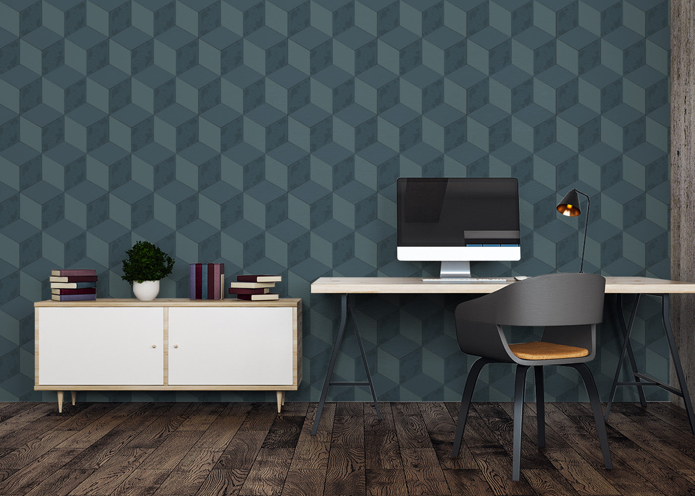 Roman Cubic - Dark Blue