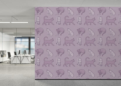 Simple Cat - Mauve