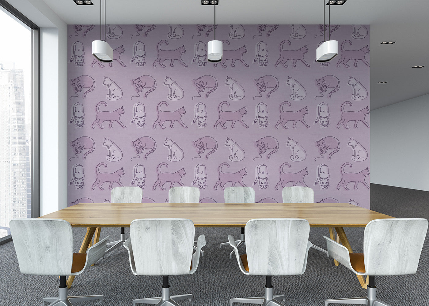 Simple Cat - Mauve