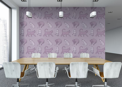 Simple Cat - Mauve