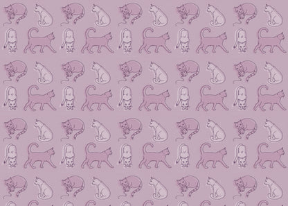 Simple Cat - Mauve