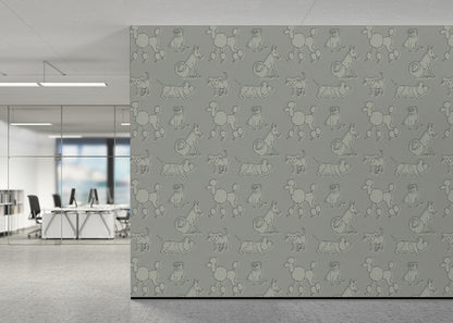 Simple Dog - Bulldog Newsprint