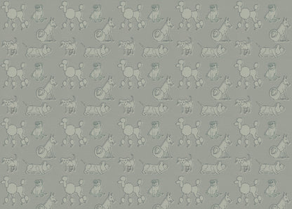Simple Dog - Bulldog Newsprint