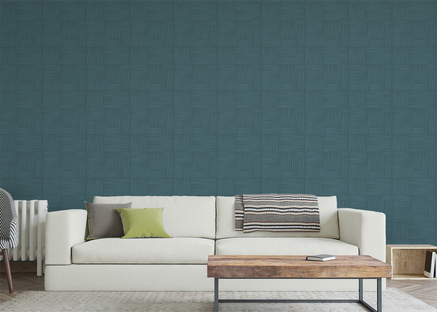 Basket Weave - Blue Spruce