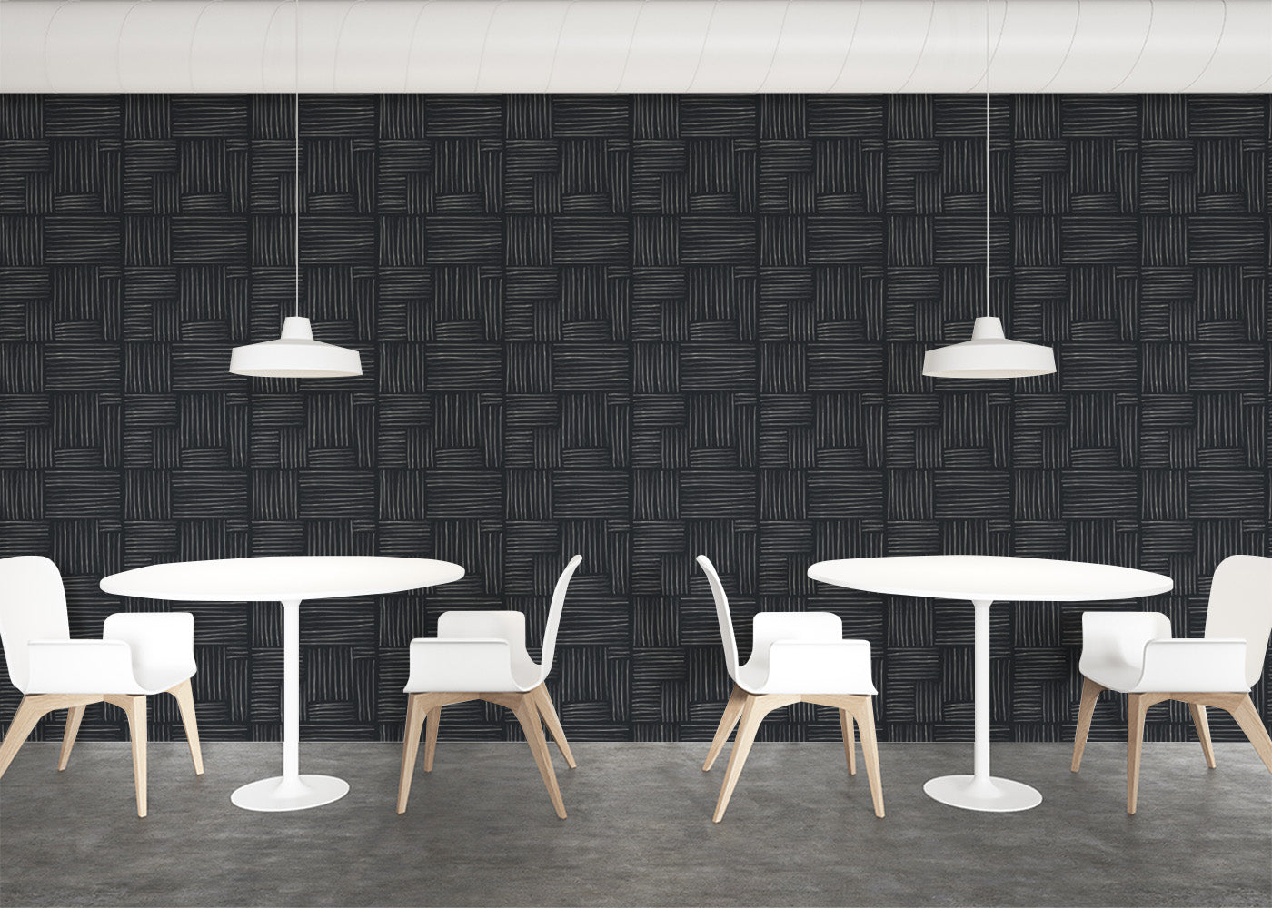 Basket Weave - Ebony