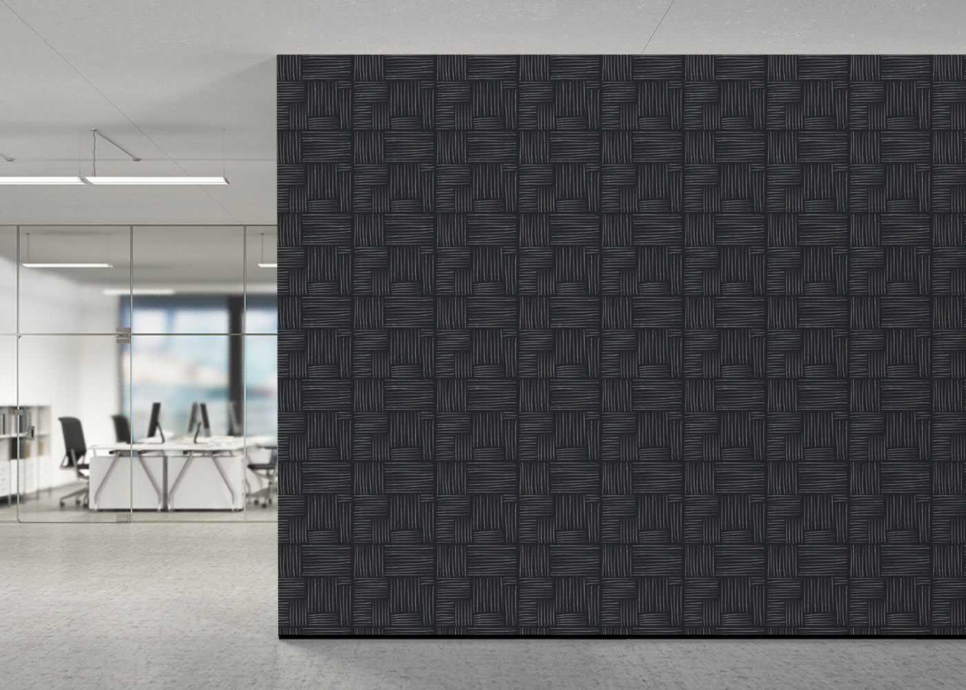 Basket Weave - Ebony