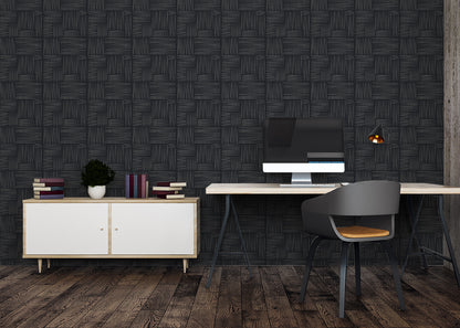 Basket Weave - Ebony