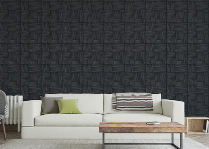 Basket Weave - Ebony