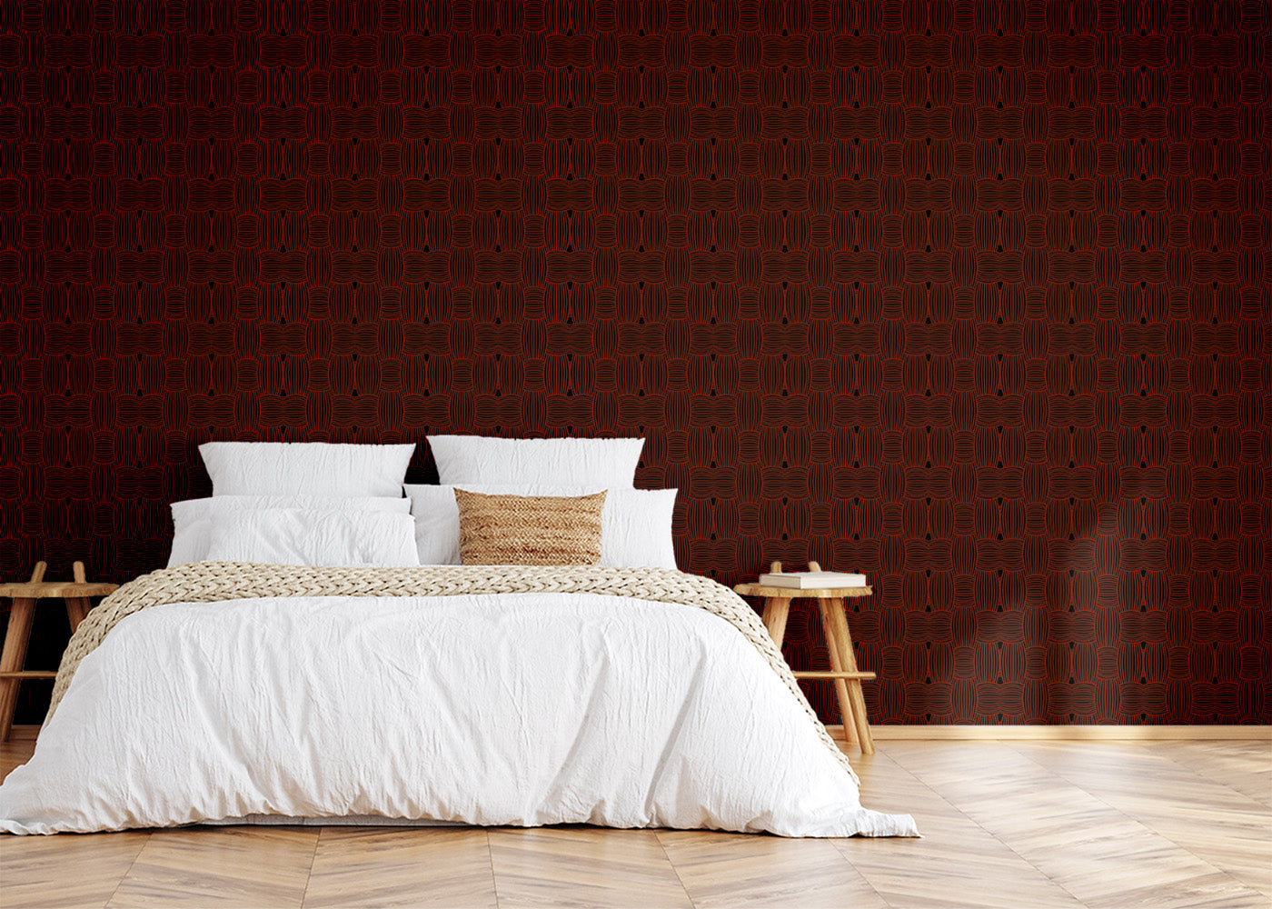 Warp and Weft - Red Noir
