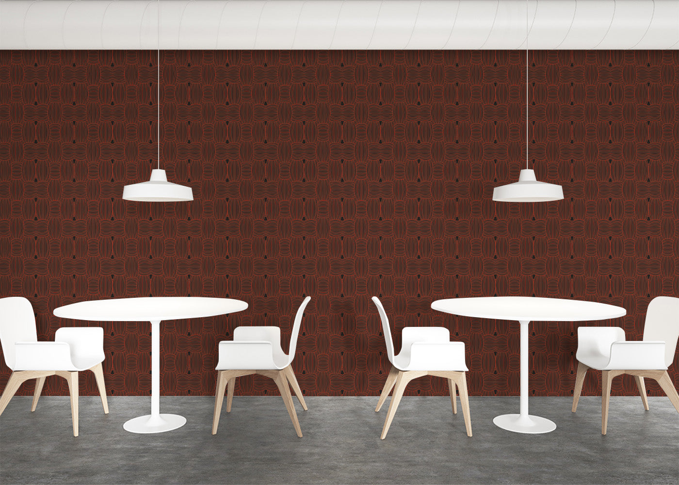 Warp and Weft - Red Noir