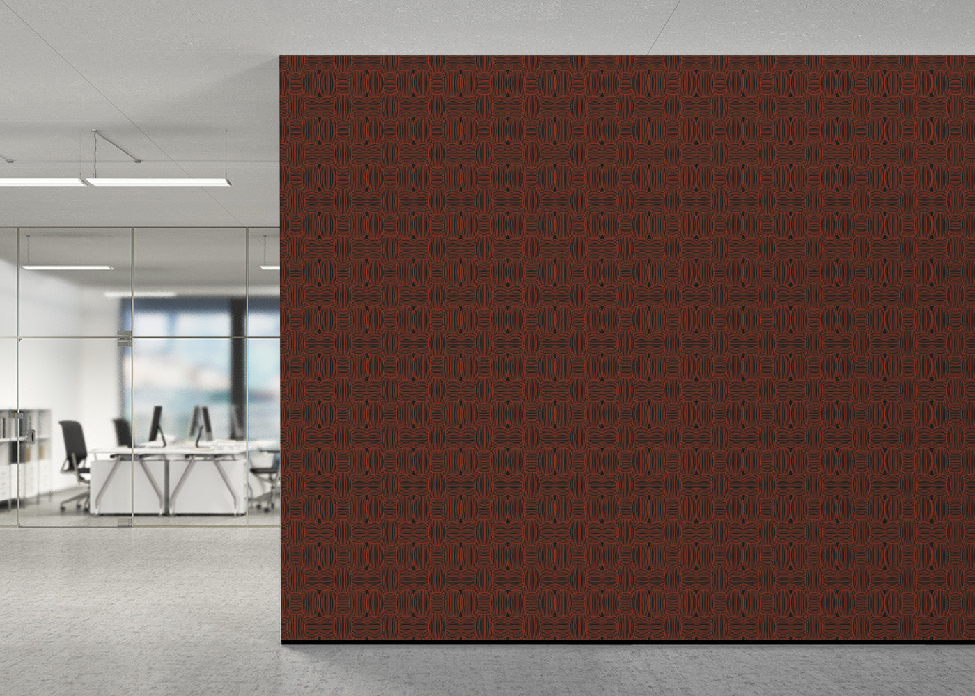 Warp and Weft - Red Noir