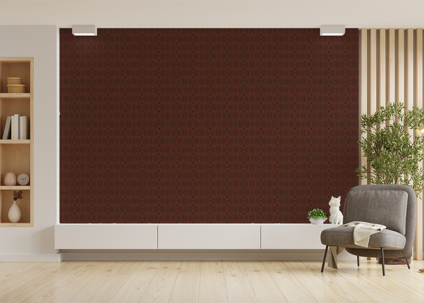 Warp and Weft - Red Noir
