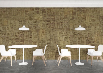 Raffia Tapestry Mural - Raw Natural