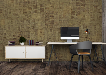Raffia Tapestry Mural - Raw Natural