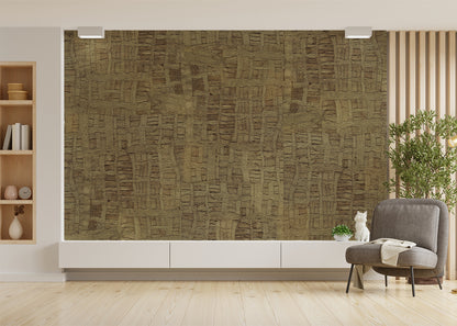 Raffia Tapestry Mural - Raw Natural