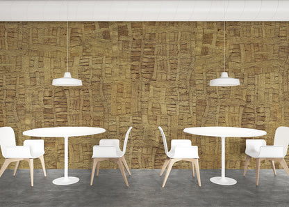 Raffia Tapestry Mural - Amber