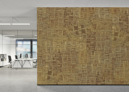 Raffia Tapestry Mural - Amber