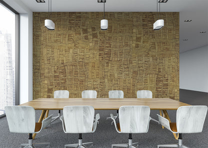 Raffia Tapestry Mural - Amber