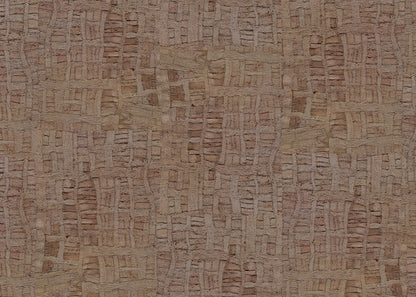Raffia Tapestry Mural - Violet Brown