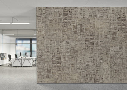Raffia Tapestry Mural - Light Neutral