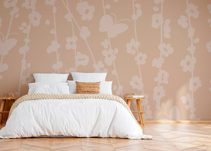 Daisy Chain Mural - Creamsicle Dust