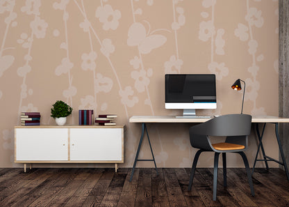 Daisy Chain Mural - Creamsicle Dust