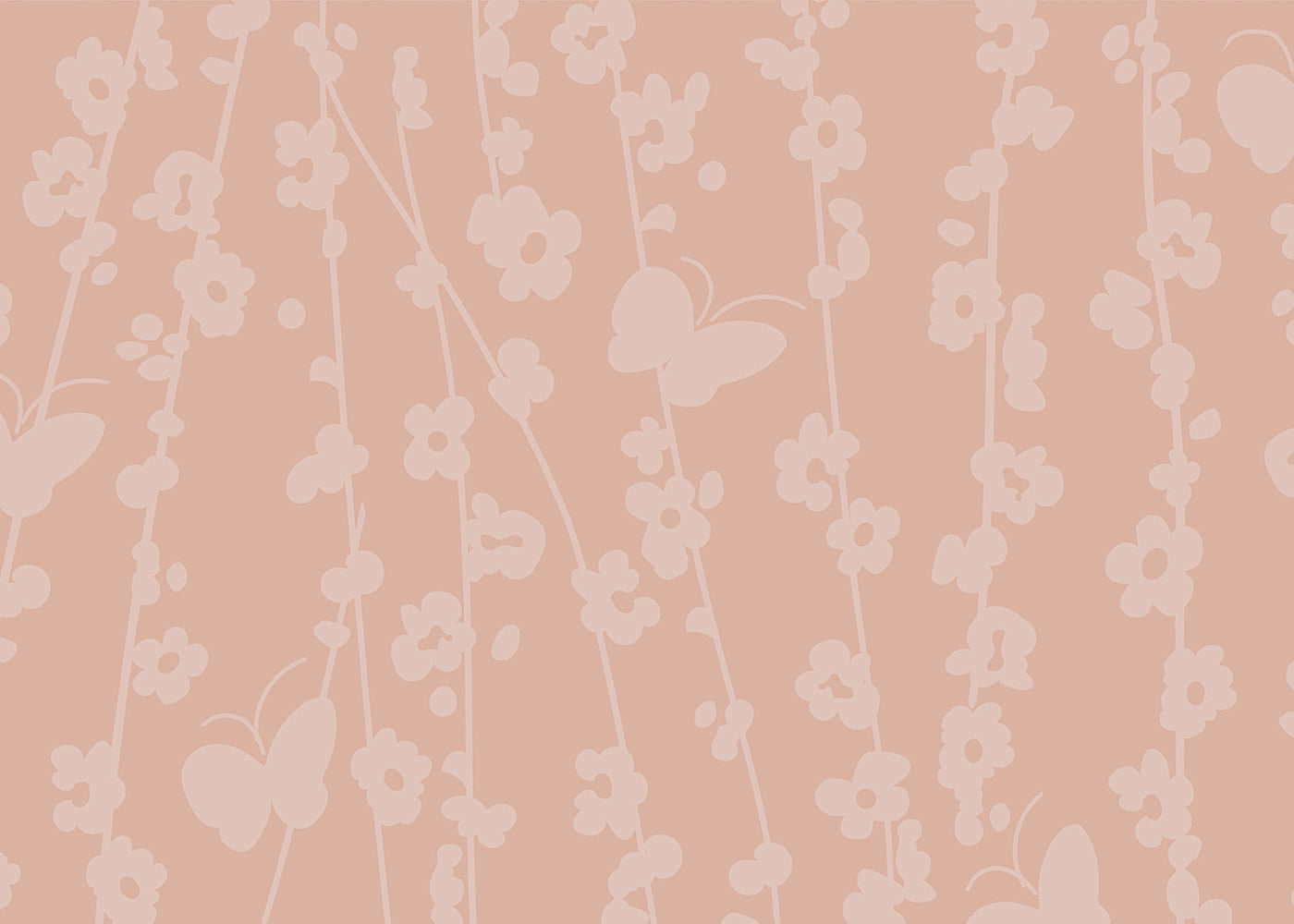 Daisy Chain Mural - Creamsicle Dust
