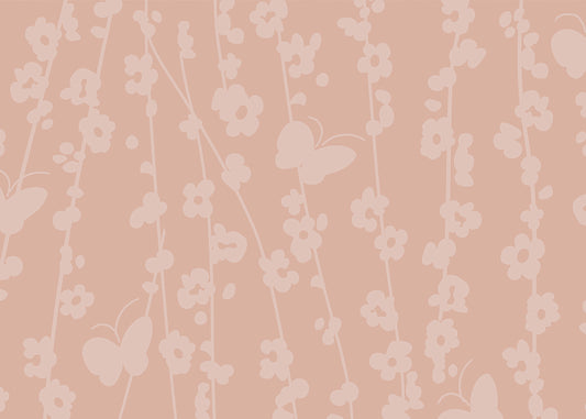Daisy Chain Mural - Creamsicle Dust - Sample