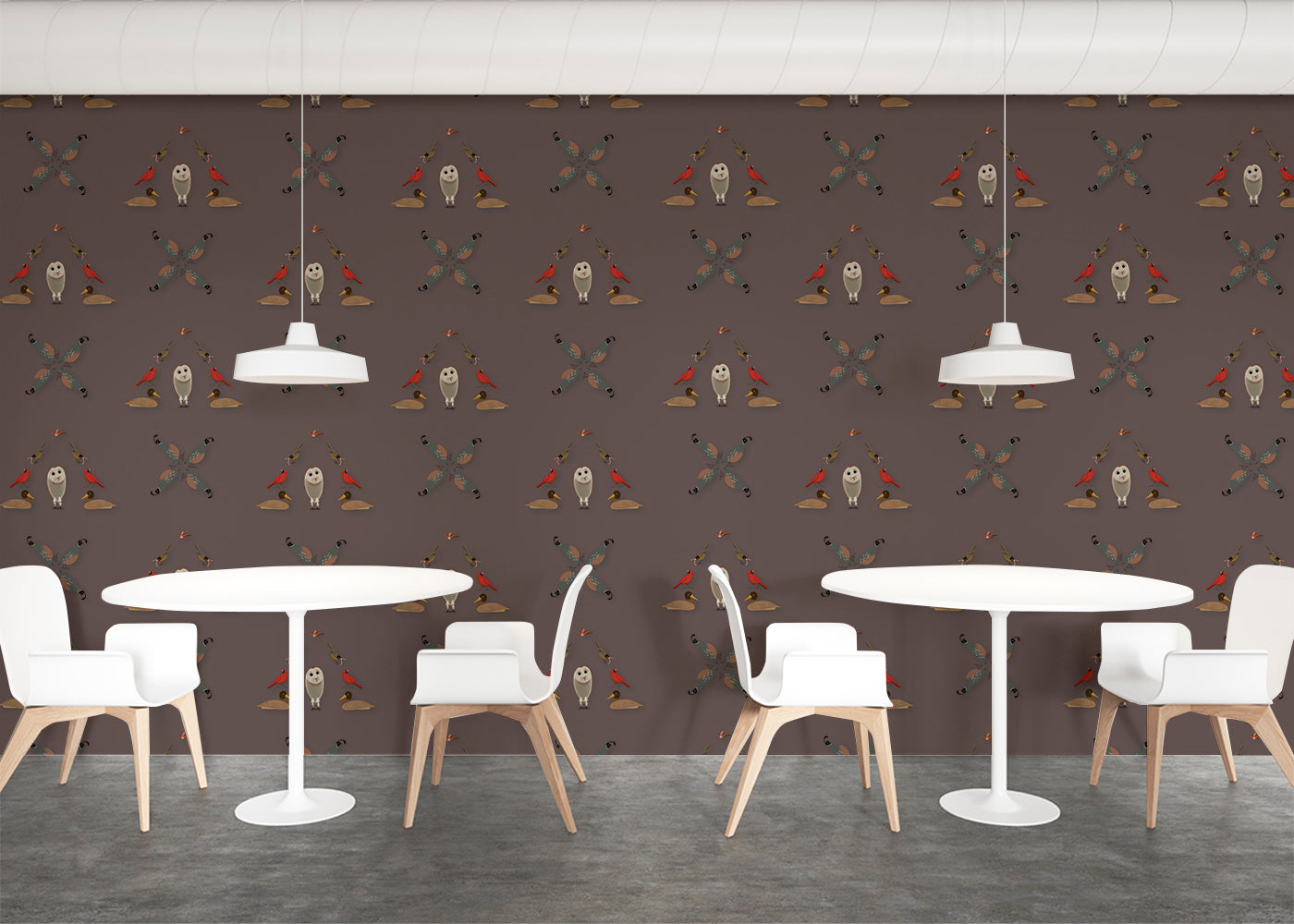 Six Birds Mural - Raisin