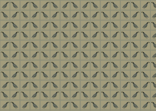 Quails - Green Gray - Sample