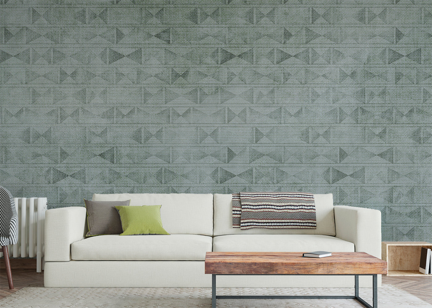 Via Roma Mural - Grigio Blue