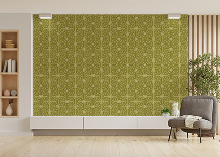 Japanese Hexagons - Bright Bronze