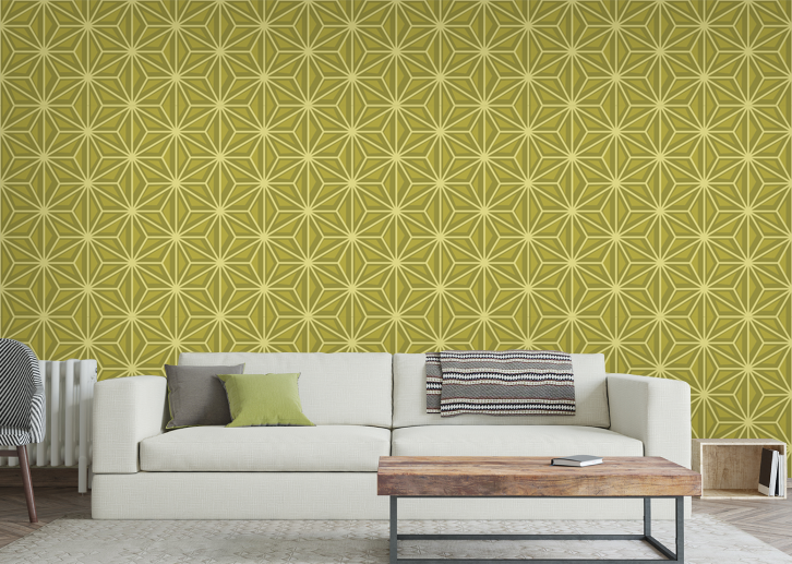 Japanese Hexagons - Bright Bronze