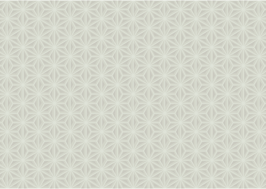 Japanese Hexagons - Cloister Gray
