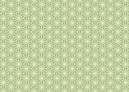 Japanese Hexagons - Yellow Sage