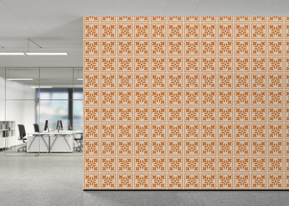 Foliar Quadrant Tiles - Orange