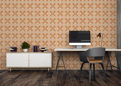 Foliar Quadrant Tiles - Orange