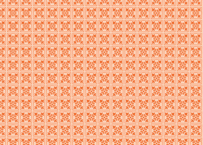 Foliar Quadrant Tiles - Orange