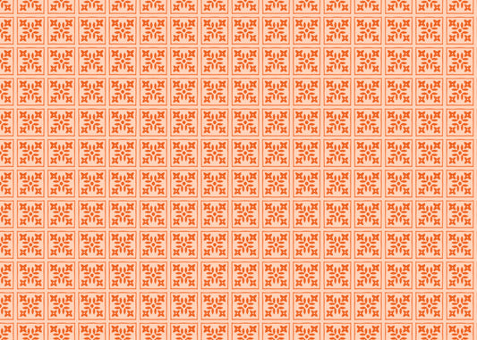 Foliar Quadrant Tiles - Orange