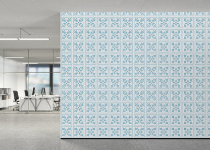 Foliar Quadrant Tiles - Turquoise