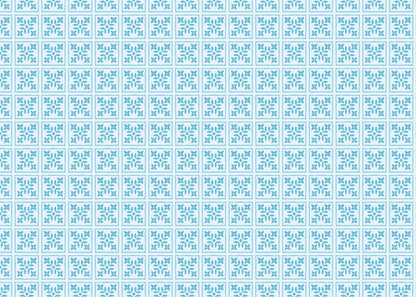 Foliar Quadrant Tiles - Turquoise