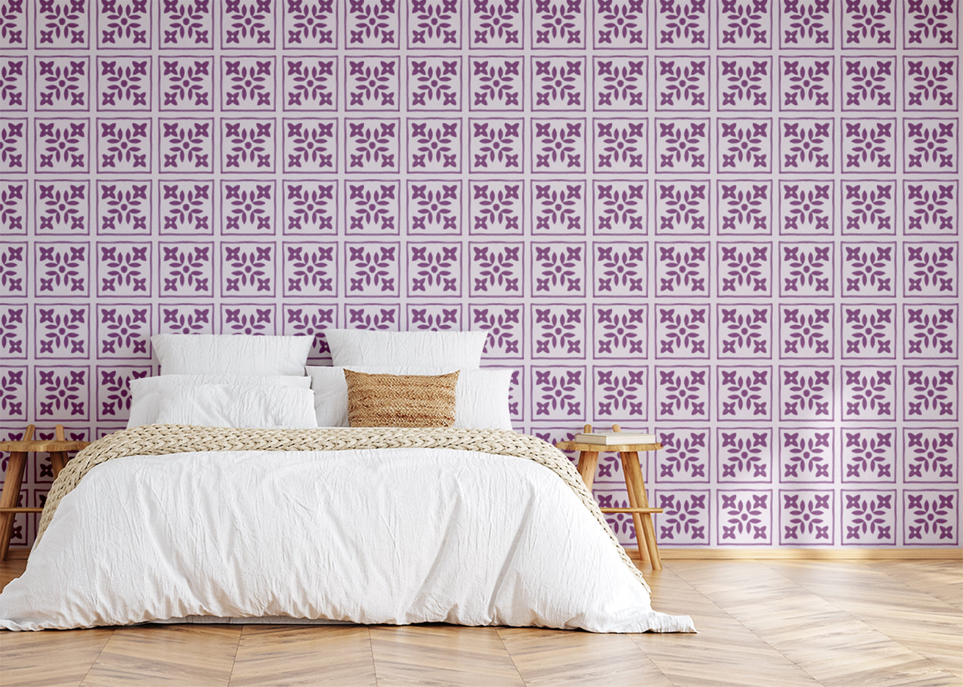 Foliar Quadrant Tiles - Purple
