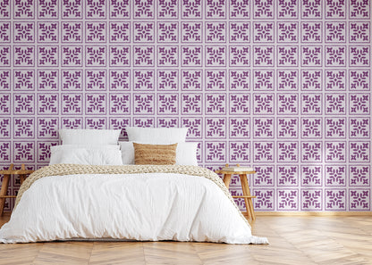 Foliar Quadrant Tiles - Purple