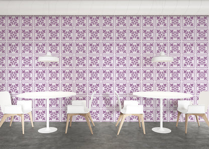 Foliar Quadrant Tiles - Purple